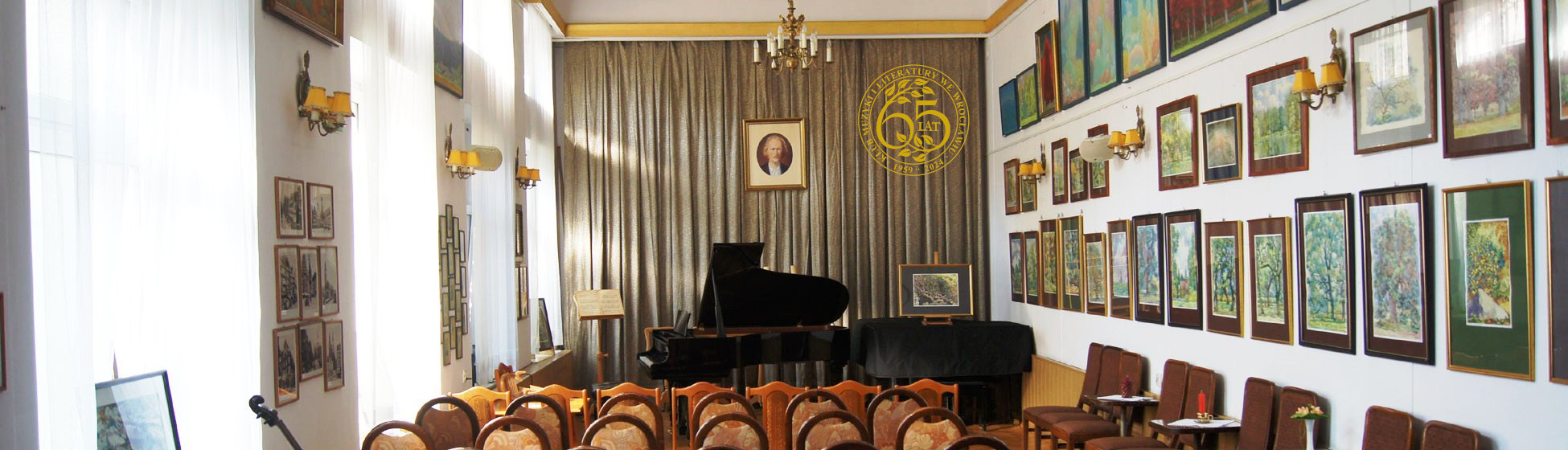 65 lat Klubu Muzyki i Litratury we Wrocławiu. Sala koncertowa.